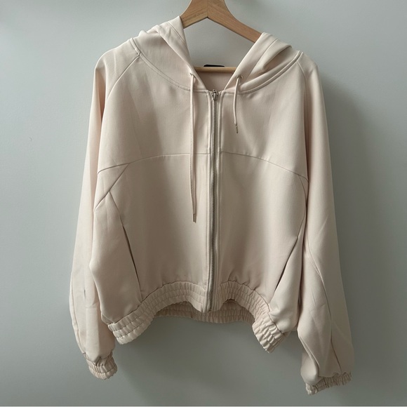 Cream Zip Hoodie & Jogger Set - Picture 3 of 10